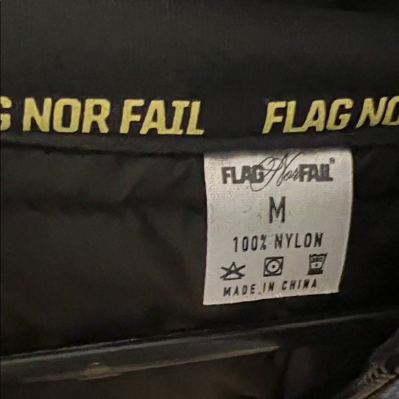 Flag Nor Fail Black Nylon Vest - Picture 2 of 3